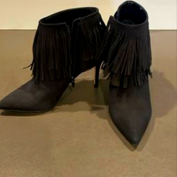 Black suede ankle boots black brian atwood - Picture 1 of 13